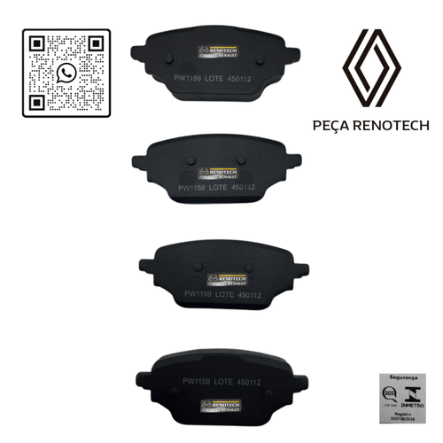 440604876R PASTILHA DE FREIO TRAS. KANGOO ELETRICA RN 04876R -X -2-
